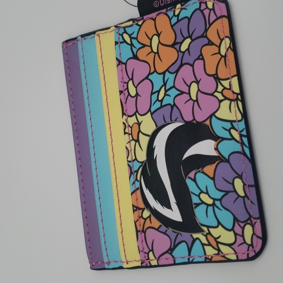 NEW Loungefly "Flower" from Bambi mini backpack with matching card holder - Picture 3 of 7